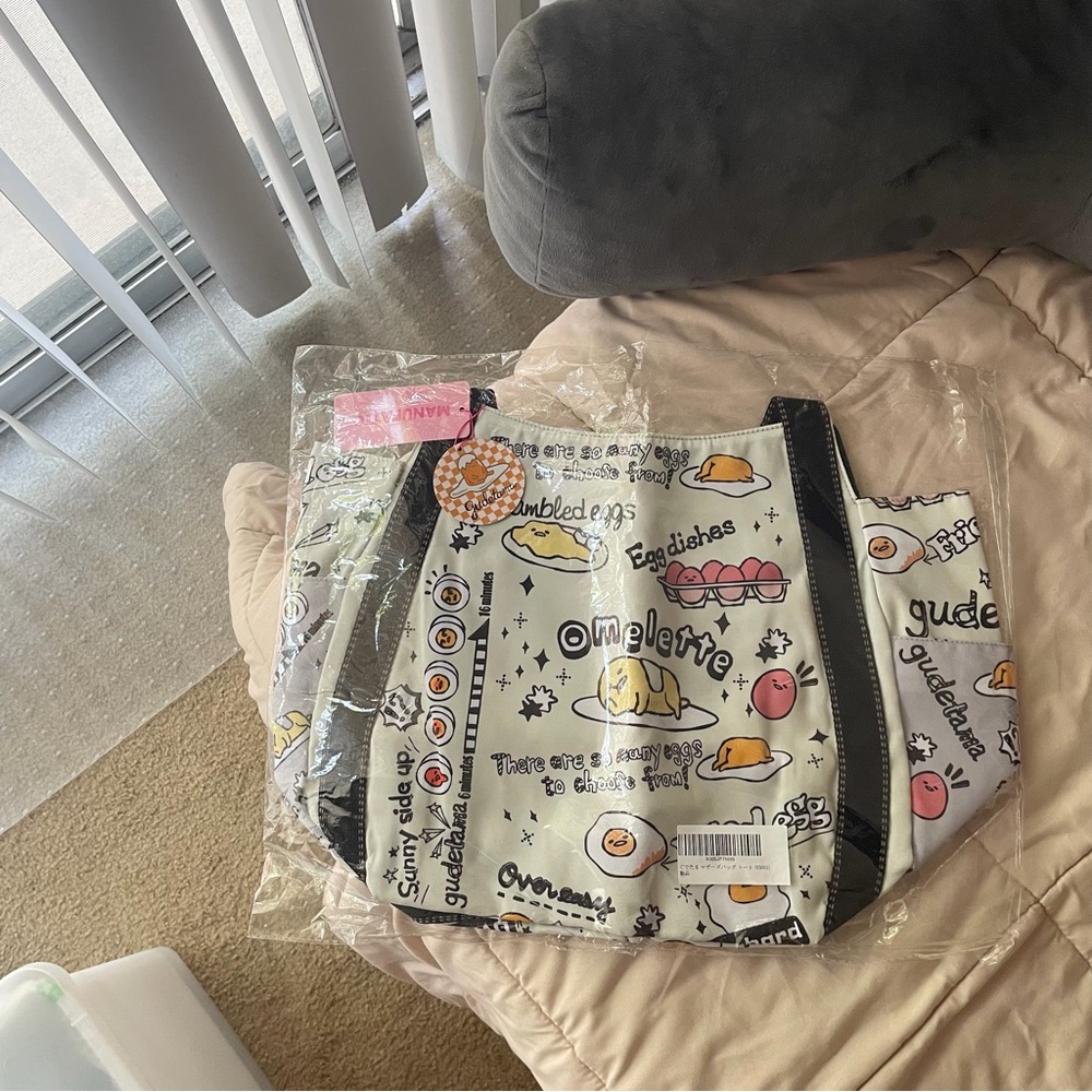 NEW gudetama travel bag